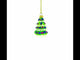 Frosty Snow-Covered Tree Glass Christmas Ornament