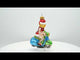Girl Riding Scooter Glass Christmas Ornament