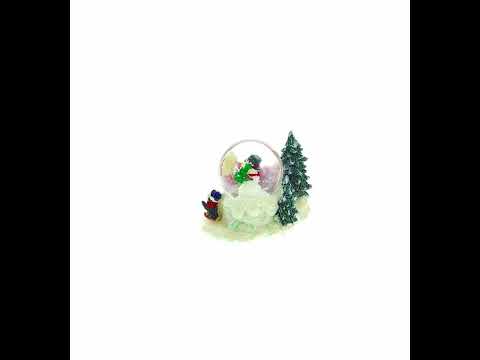 Mini Winter Scene with Polar Bear and Penguins Water Globe