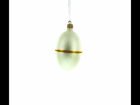 1885 Erste Henne Royal Glas-Ei-Ornament 4 Zoll