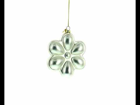 Deviled Egg Platter Blown Glass Christmas Ornament