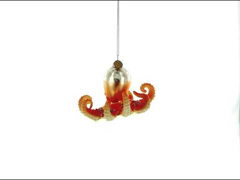 Weihnachtsschmuck aus Glas: Oktopus