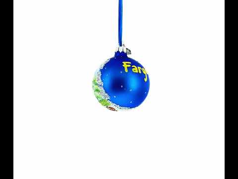 Moorhead Besucherzentrum, Fargo, North Dakota, USA Glaskugel-Weihnachtsschmuck 3,25 Zoll