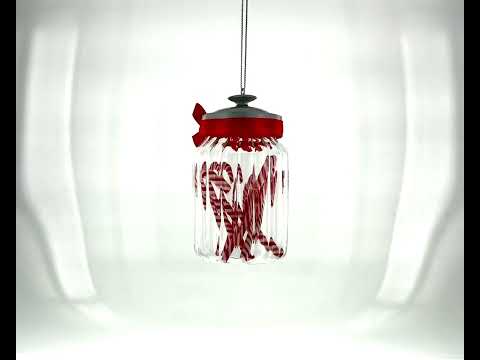 Weihnachtsschmuck aus Zuckerstangenglas