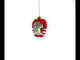 New York City Apple Symbol Blown Glass Christmas Ornament