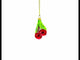 Cherries Glass Christmas Ornament