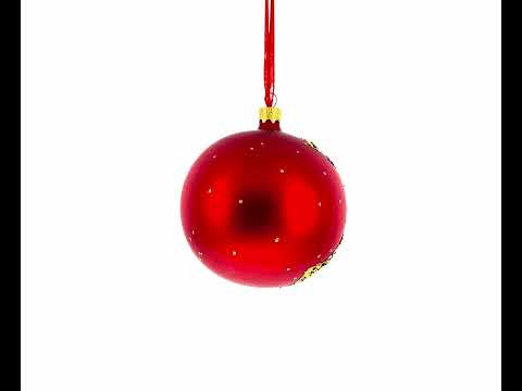 1906 „Der Seerosenteich“ von Claude Oscar Monet, Glaskugel-Weihnachtsschmuck, 10 cm (4 Zoll)