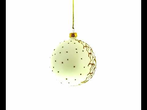 Adorno navideño de bola de cristal con forma de trompeta y tambor, 4 pulgadas
