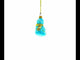 Toddler Boy in Blue Glass Christmas Ornament