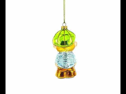 Kleinkind mit Schnuller, Glas-Weihnachtsbaumschmuck