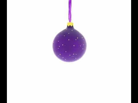 Kitten with Yarn Balls Glass Christmas Ornament 3.25 Inches