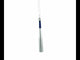 Silver Baseball Bat Blown Glass Christmas Ornament