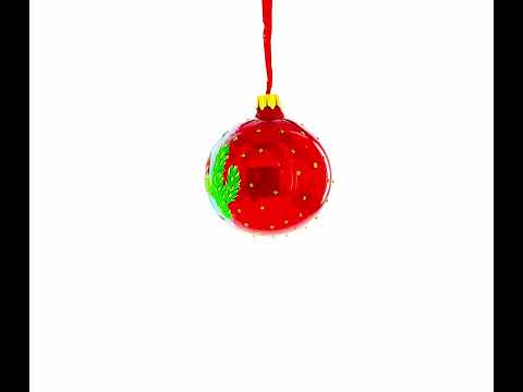 Latin American Dancers Glass Christmas Ornament 3.25 Inches