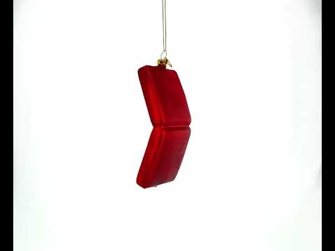 Box of Cigars Glass Christmas Ornament