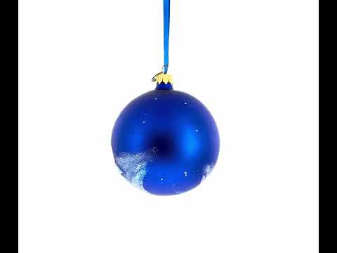 Colorful Kayaks Glass Ball Christmas Ornament 4 Inches