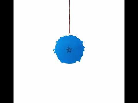 Palm Trees and Film Reel Los Angeles, California Resin Christmas Ornament