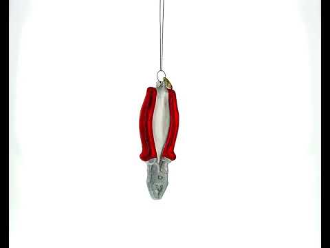 Pliers Blown Glass Christmas Ornament