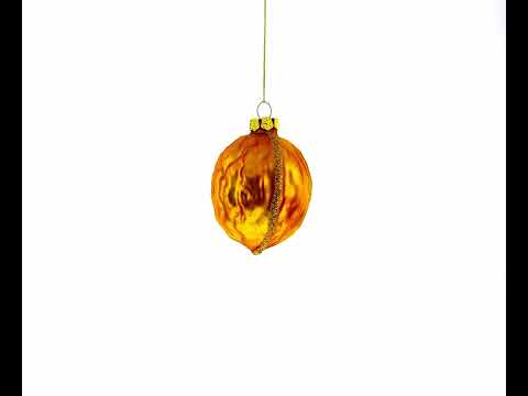 Walnut Glass Christmas Ornament