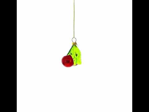 Doppelte Kirschen, Glas-Weihnachtsornament