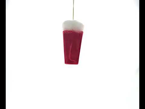 Cotton Candy Glass Christmas Ornament