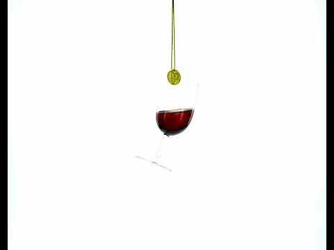 Glass of Wine Christmas Ornament