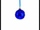 Scholarly Bird Immersed in a Book Hand-Glass Ball Christmas Ornament 4 Inches
