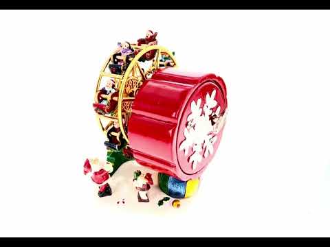 Drehendes Riesenrad des Weihnachtsmanns – Musikfigur