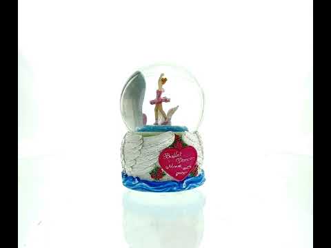 Ballerina and Graceful Swan Musical Glitter Water Globe