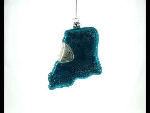 Louisiana Travel Keepsake with Cultural Symbols USA Glass Christmas Ornament