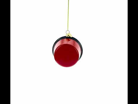 Hummus Glass Christmas Ornament