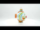 Coral Reef Fish Glass Christmas Ornament