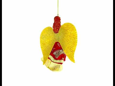 Engel spielt Geige – Christbaumschmuck aus Glas