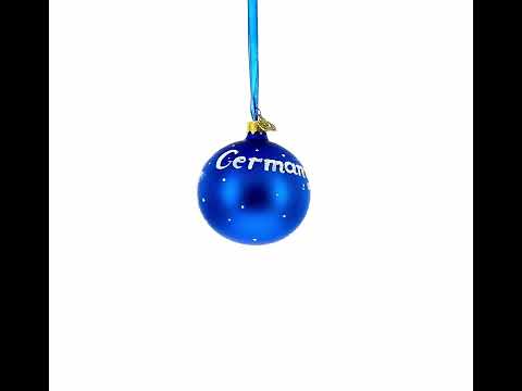 Berlin, Deutschland Glaskugel-Weihnachtsbaumschmuck 8,25 cm