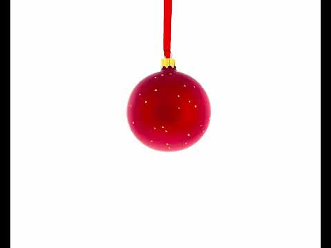 Adorno navideño de bola de cristal de cartero de 3,25 pulgadas