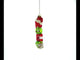 "Noel" Sign Topped with Santa Hat Glass Christmas Ornament