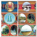 6 Country Landscapes Ukrainian Easter Egg Decorating Wraps Heat Shrink Sleeves in Green color Rectangular