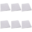 Set of 6 White Blank Create a Jigsaw Puzzles 10 Inches x 8 Inches in White color, Rectangular shape