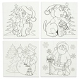 Set of 12 Blank Christmas Puzzles in White color