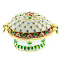 1894 Renaissance Royal Imperial Easter Egg in White color Oval