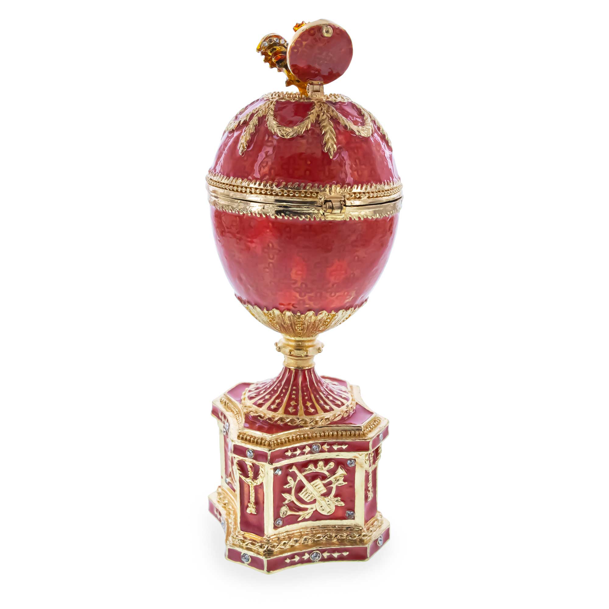 Shop 1904 Kelch Chanticleer Royal Imperial Easter Egg. Buy Royal > Royal Eggs > Imperial Pink