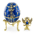 1912 Tsarevich Royal Imperial Easter Egg in Blue color Oval