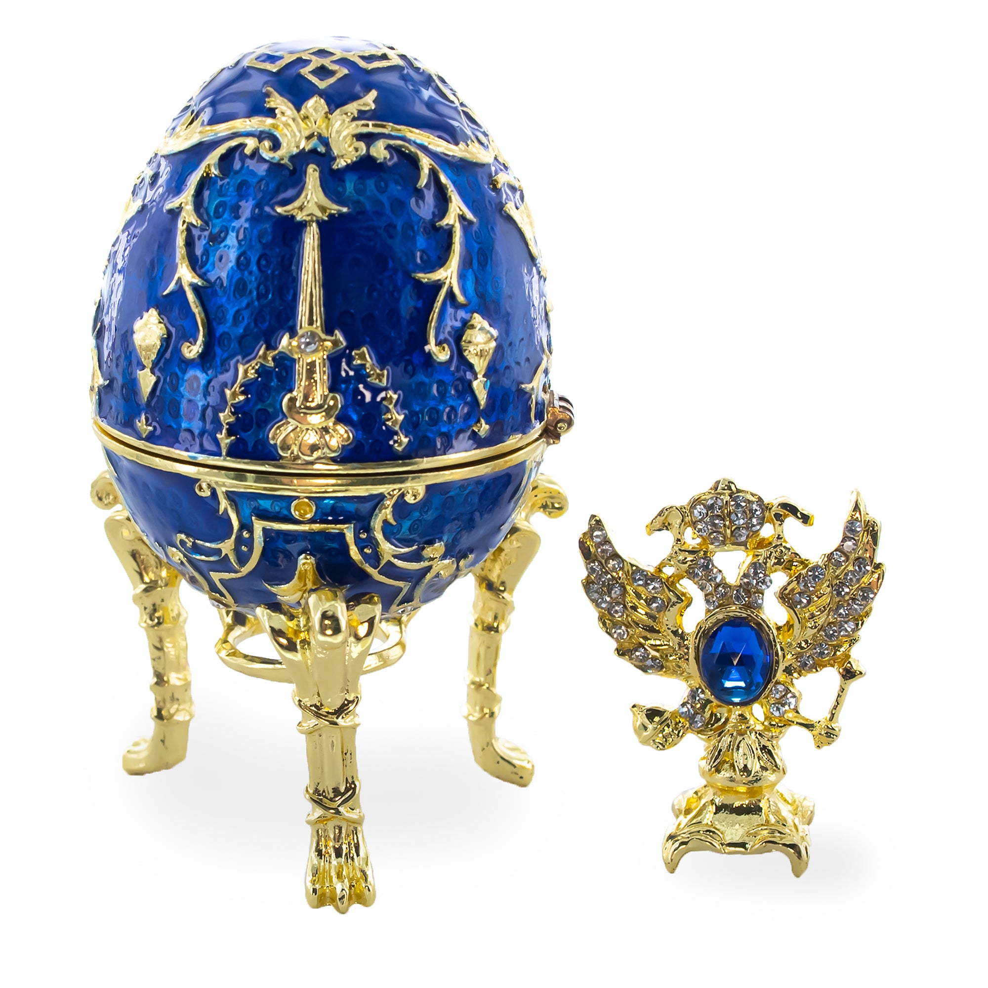Shop 1912 Tsarevich Royal Imperial Easter Egg. Buy Royal > Royal Eggs > Imperial Blue Oval