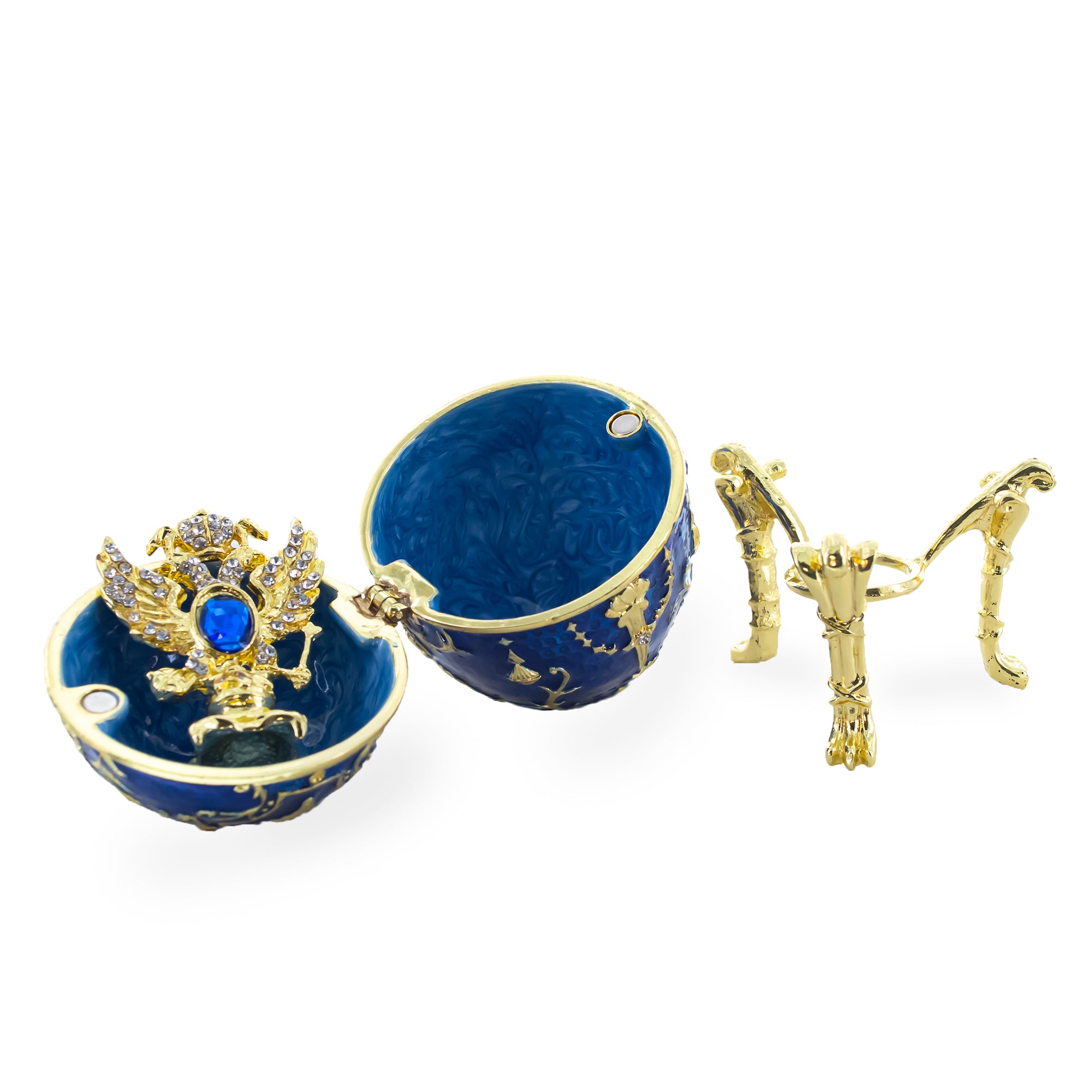 BestPysanky online gift shop sells Faberge replicas Imperial royal collectible Easter egg decorative Russian inspired style jewelry trinket box bejeweled jeweled enameled decoration figurine collection house music box crystal value for sale real