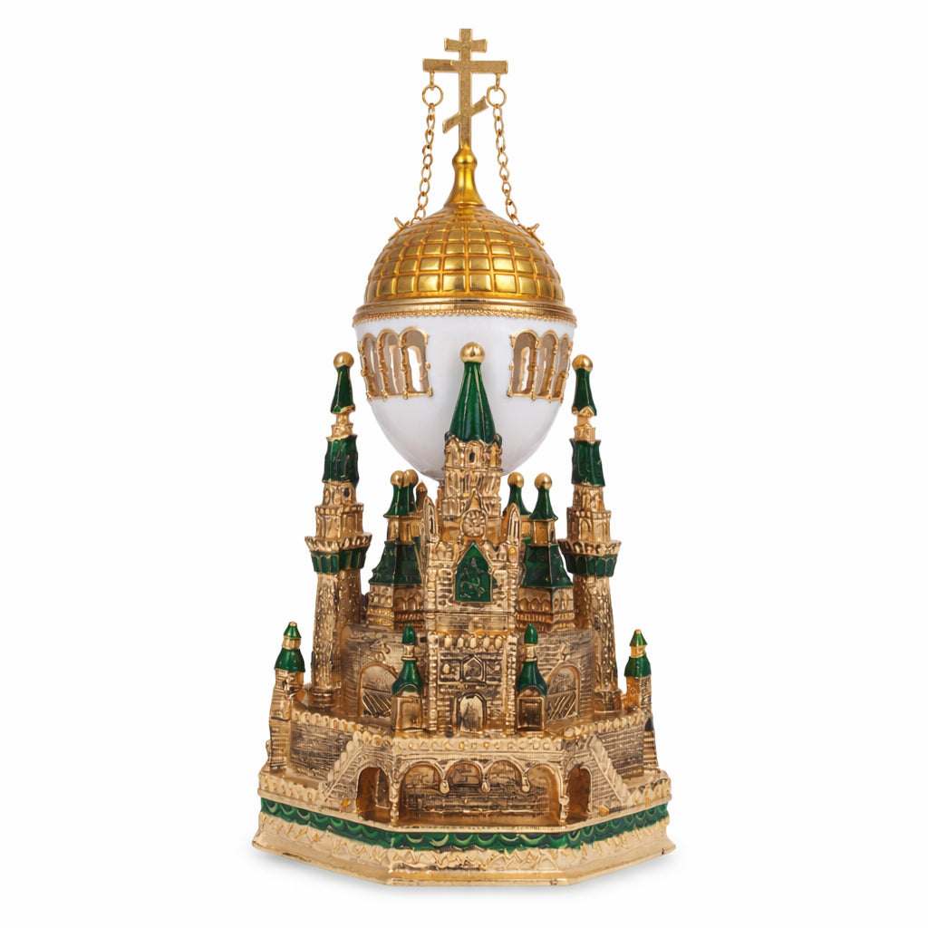 1906 Kremlin Musical Royal Imperial Easter Egg in Gold color