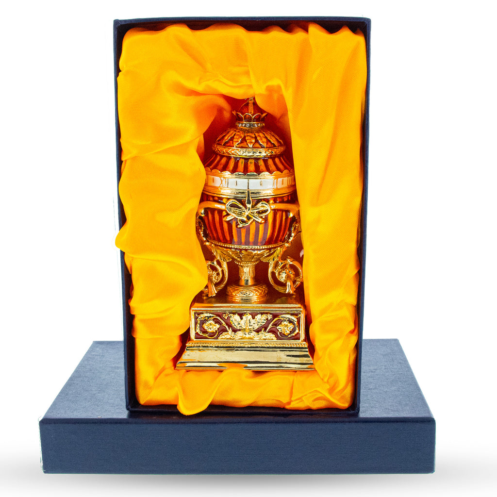 1899 Bouquet of Lilies Clock Royal Imperial Easter EggCzech Republic , dimensions in inches: 6 x 2.5 x 2.5