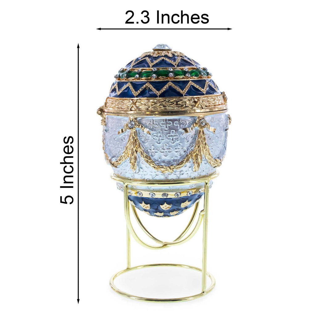 BestPysanky online gift shop sells Faberge replicas Imperial royal collectible Easter egg decorative Russian inspired style jewelry trinket box bejeweled jeweled enameled decoration figurine collection house music box crystal value for sale real