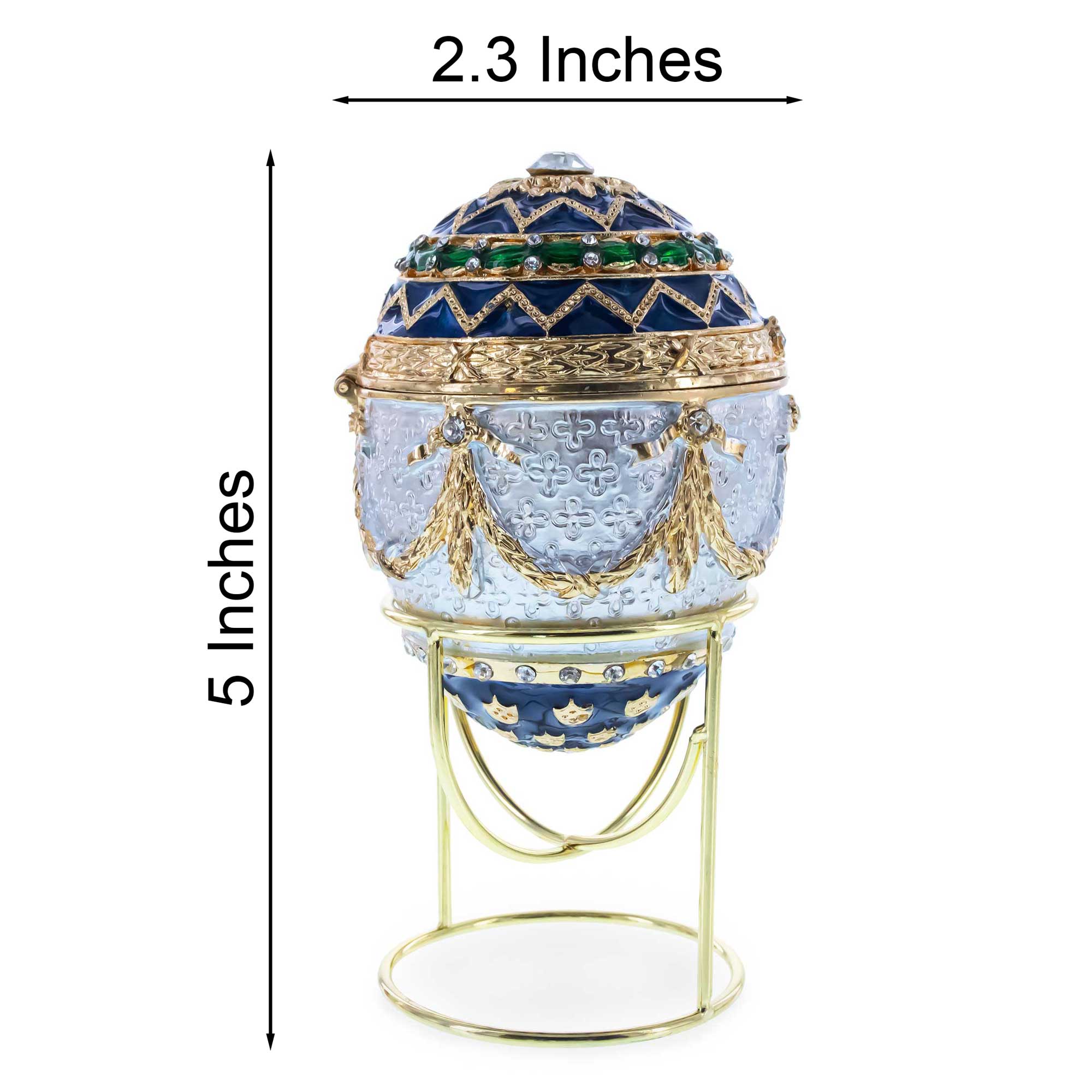 BestPysanky online gift shop sells Faberge replicas Imperial royal collectible Easter egg decorative Russian inspired style jewelry trinket box bejeweled jeweled enameled decoration figurine collection house music box crystal value for sale real