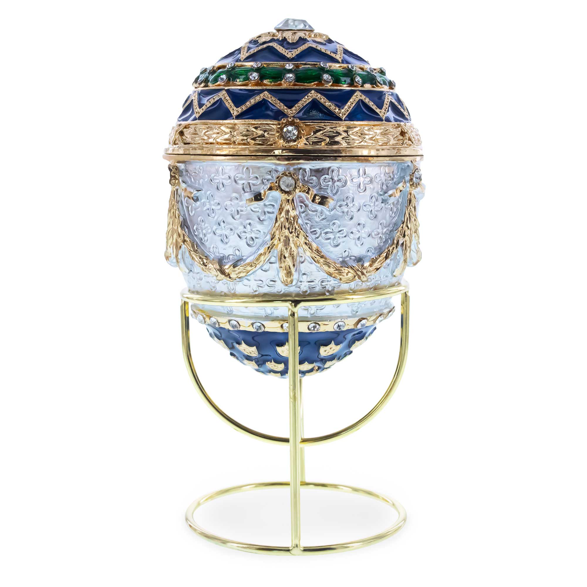 1903 Bonbonniere Royal Easter Egg in White color Oval