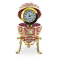 Pink Enamel Royal Inspired Imperial Easter Egg with Surprise in Pink color Oval