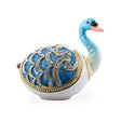 Jeweled Swan Trinket Box Figurine in Multi color